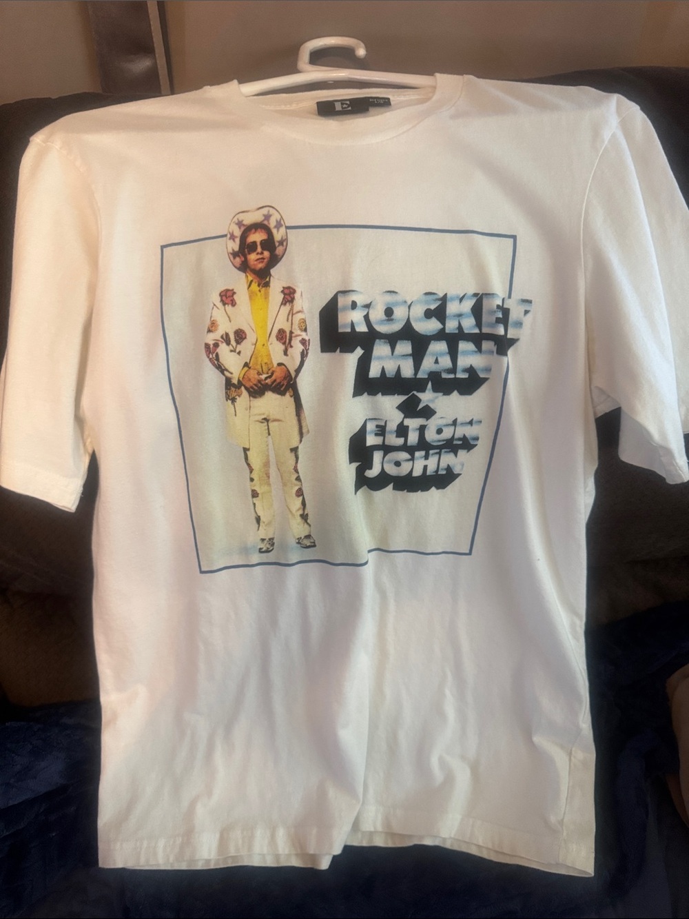 White Rocket Man Graphic Short-Sleeve Tee - Elton John